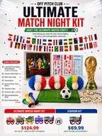 2026 World Cup Ultimate Kit  | Football Watch Party Bundle Fan Celebration Set